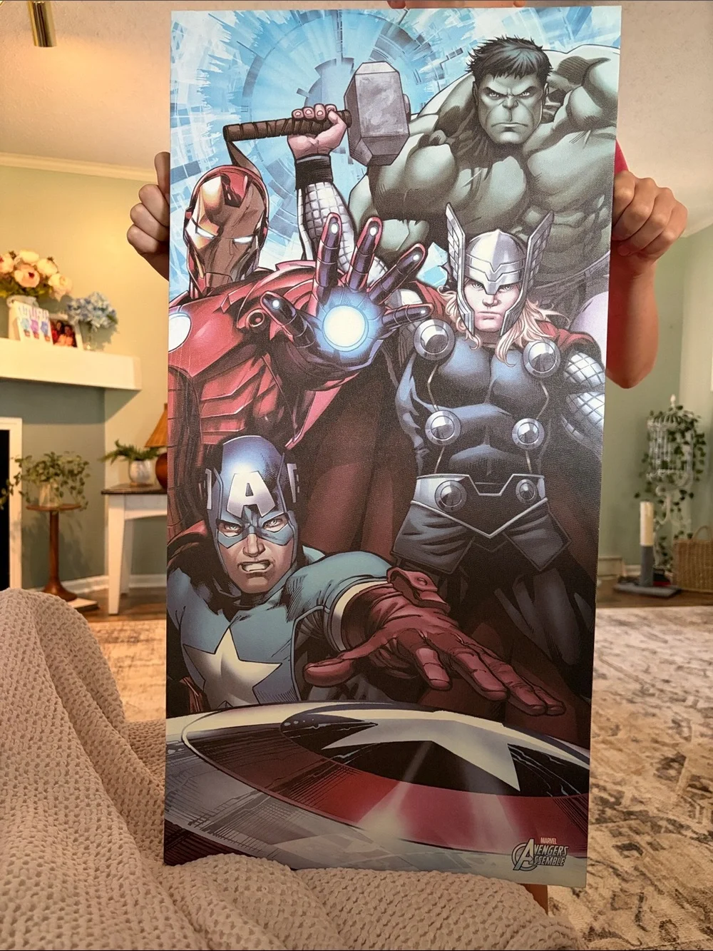 Marvel Avengers Group Poster Canvas - Multicolor Superhero Wall Art